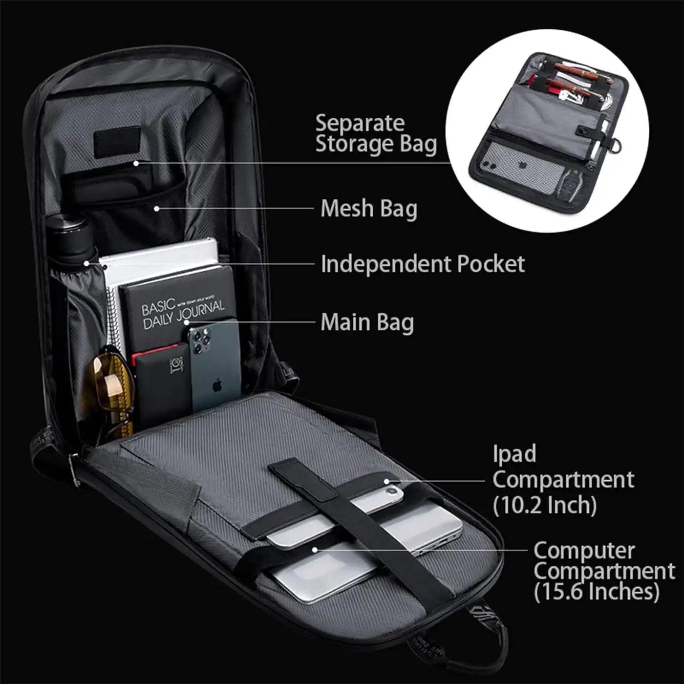 ARCTIC HUNTER B00451 Semi-Hard Gaming Laptop Backpack (15.6") - Saleshubstore