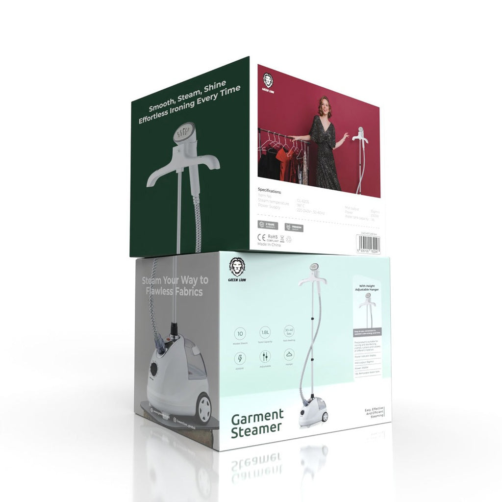 Green Lion Portable Household Garment Steamer 2000W 1.8L – White