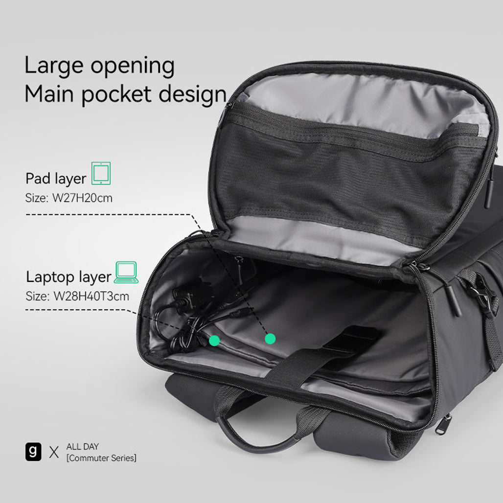 Mark Ryden AeroShield MR6886 Waterproof 15.6” Laptop Backpack with USB Charging Port
