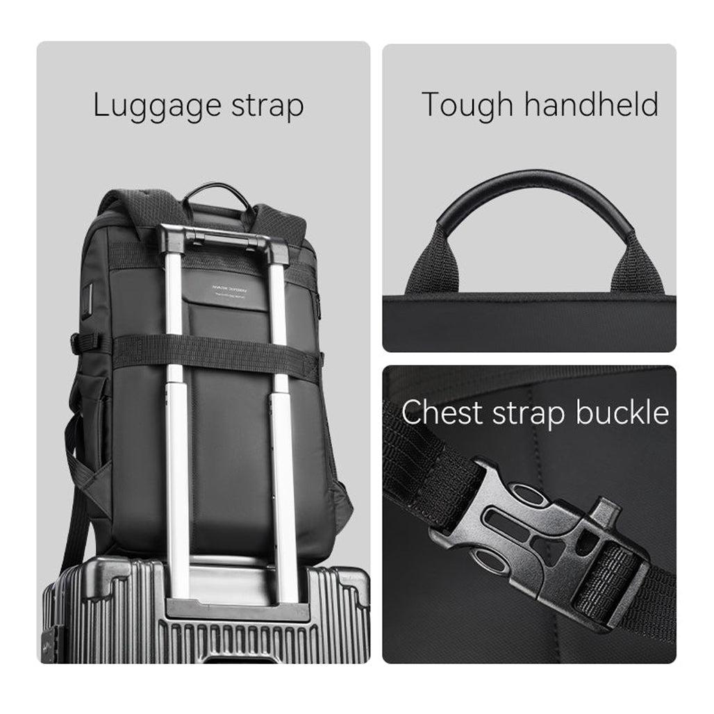 Mark Ryden AeroShield MR6886 Waterproof 15.6” Laptop Backpack with USB Charging Port