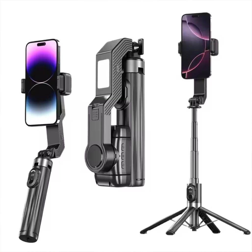 Q31 Single-Axis Stabilizer Selfie Stick Tripod – Smart Mobile Holder with Fill Light for Smartphones