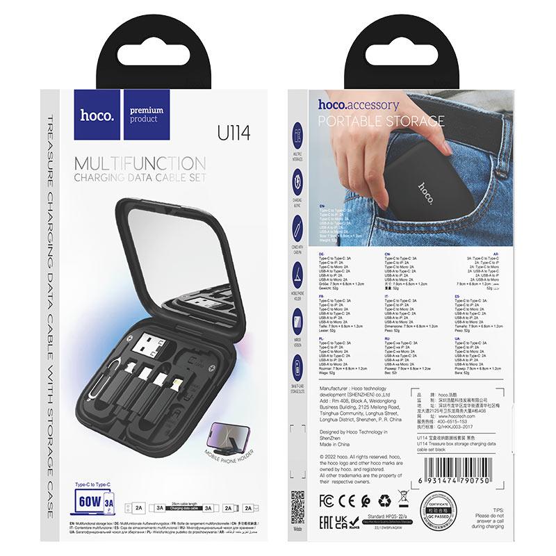 Hoco Cable Set “U114 Treasure Box” Storage Box - Saleshubstore
