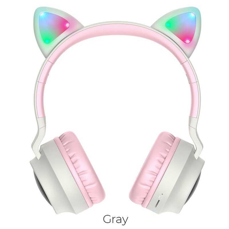 Hoco W27 Cat Ear Wireless & Wired Headphones – Bluetooth Headset with LED Lights - Saleshubstore