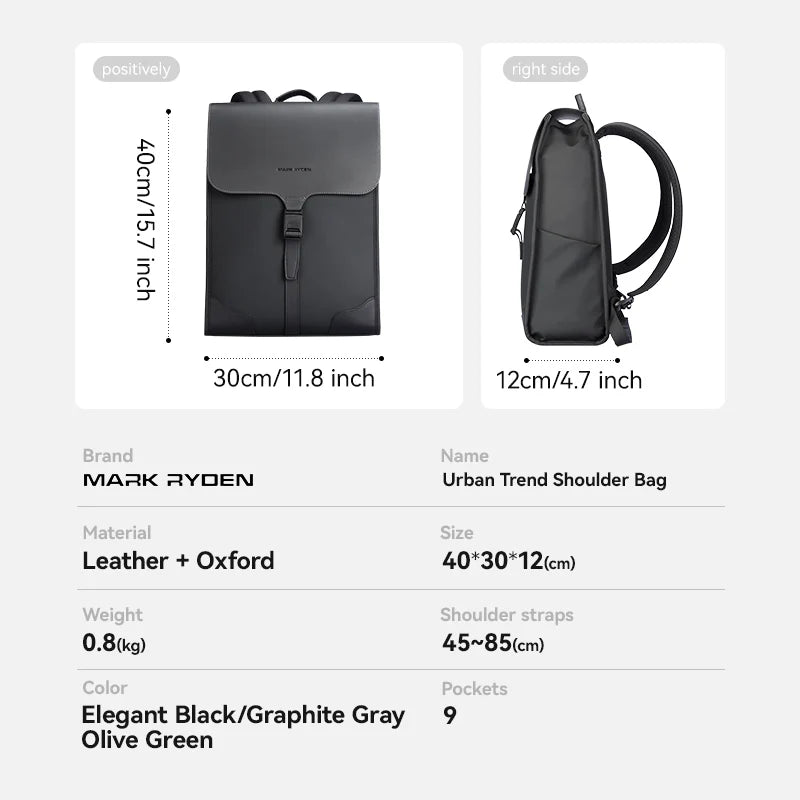 Mark Ryden MUKE MR1611 Laptop Backpack – Business & Travel Backpack