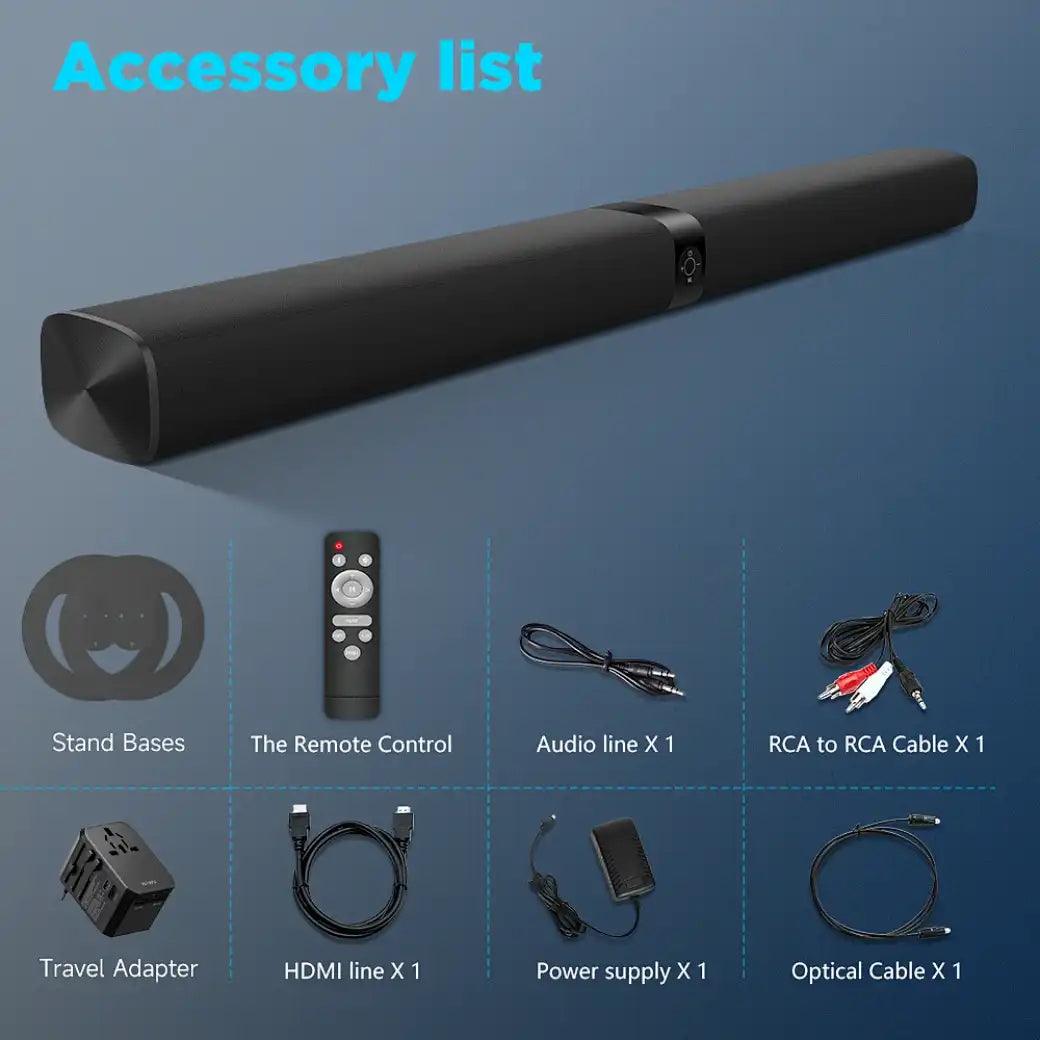 Wiwu Sounder S1 60W Bluetooth 5.0 Sound Bar – Home Theater Sound System - Saleshubstore
