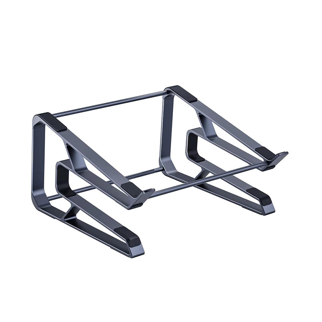 Ergonomic Aluminum Desk Stand - Detachable Laptop Holder - Black - Saleshubstore