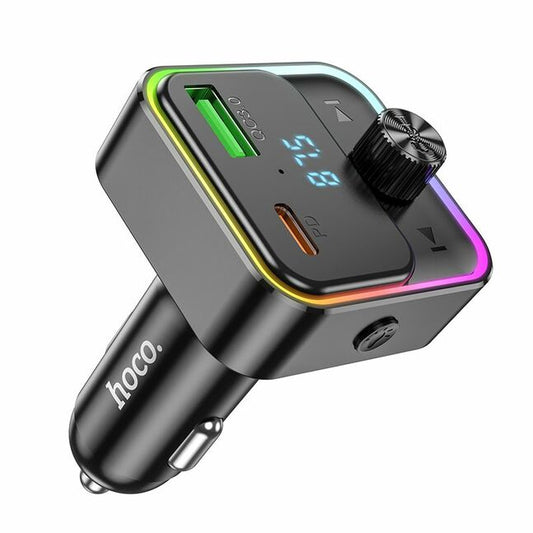 Hoco Car Adapter E81 Fantasy PD30W+QC3.0 car BT FM Transmitter - Saleshubstore