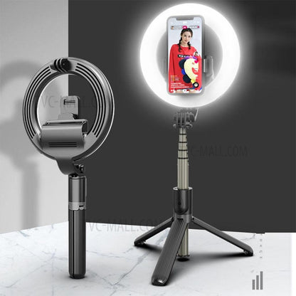 L07 Bluetooth Selfie Stick Tripod with 5 inch LED Ring Light - Saleshubstore
