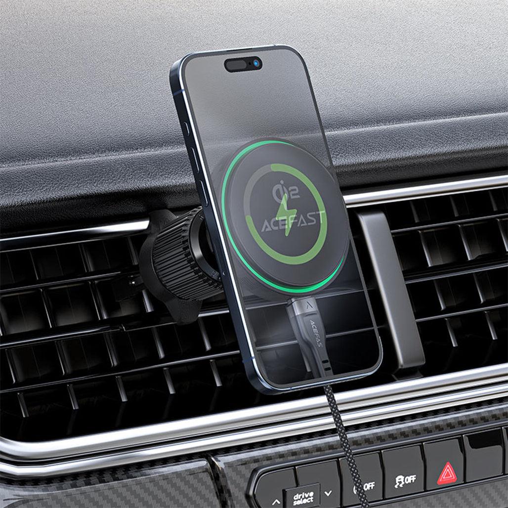 Acefast D33 MagSafe Wireless Car Charger – Qi2 Fast Charging Air Vent Mount for iPhone - Saleshubstore