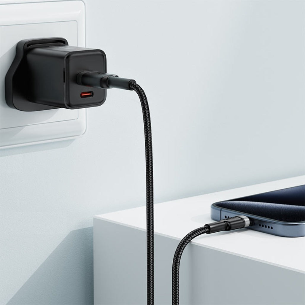 Acefast C22-04 USB-A to USB-C Charging & Data Cable – 3A Fast Charge, Nylon Braided