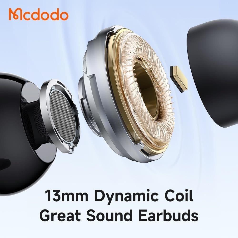 Mcdodo HP-0041 In-Ear Headphones – High-Quality Sound, Comfortable Fit | Stereo Bass, Noise Isolation, Tangle-Free Design - Saleshubstore