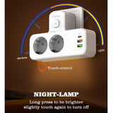 LDNIO SE2337 Portable Power Extension Socket with USB-C, USB-A & Night Lamp – 2500W, 20W PD Fast Charging - Saleshubstore