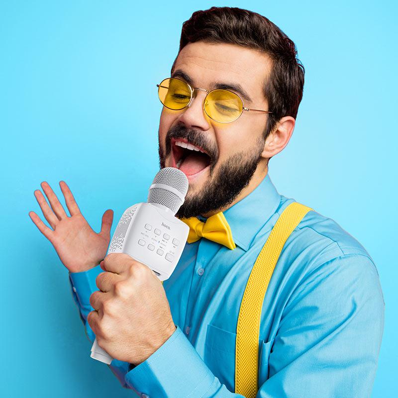 Hoco Microphone Bk5 Cantando Wireless Karaoke Mic - Saleshubstore