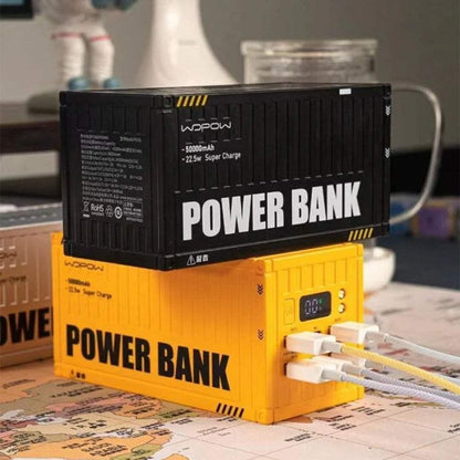 WOPOW PD35 50000mAh Power Bank with 22.5W PD Fast Charging & Digital Display – Outdoor Container Design - Saleshubstore