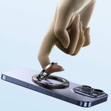 Yesido C205 Metal Folding MagSafe Ring Phone Holder – Magnetic Grip & Stand for iPhone