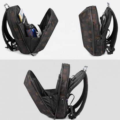 OZUKO 9205 15.6" Hard Shell Laptop Backpack With Speaker - Saleshubstore