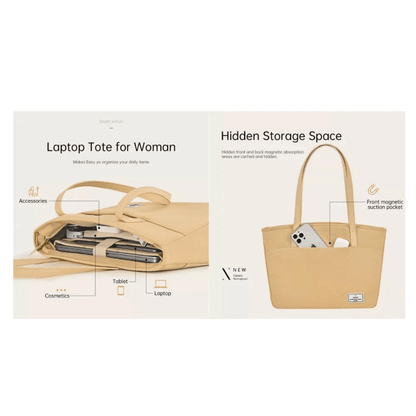 WiWU Ora Tote Lady Laptop Handbag with multiple Pockets for Ladies - Saleshubstore