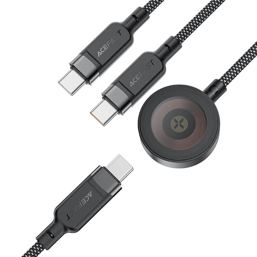 ACEFAST C6-11 3-in-1 100W Charging Data Cable with Wireless Charger - Saleshubstore