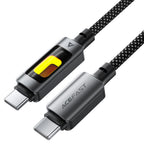 Acefast C21-03 USB-C to USB-C 60W Fast Charging Cable – Durable Type-C Data & Power Cable