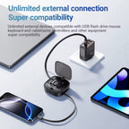 Acefast J3 Multifunctional Travel Set with Retractable Charging Data Cable – Black