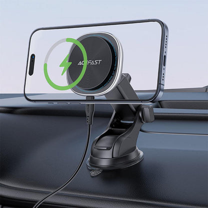 Acefast D42 MagSafe Wireless Car Charger – Fast Charging Dashboard Phone Holder for iPhone - Saleshubstore