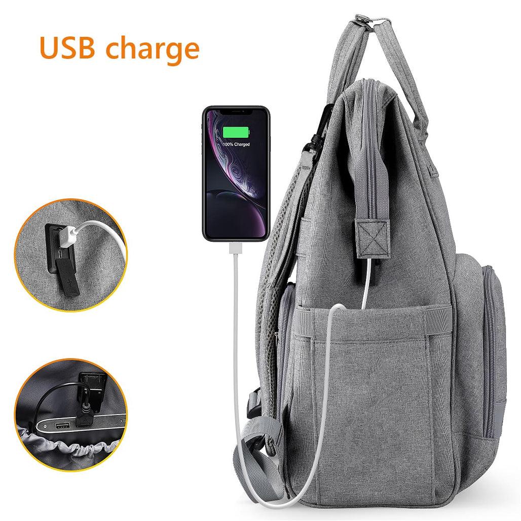 Mark Ryden MR8703 Diaper Bag USB - Mom's Backpack - Saleshubstore