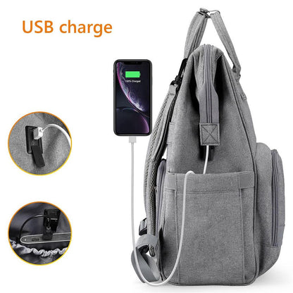 Mark Ryden MR8703 Diaper Bag USB - Mom's Backpack - Saleshubstore