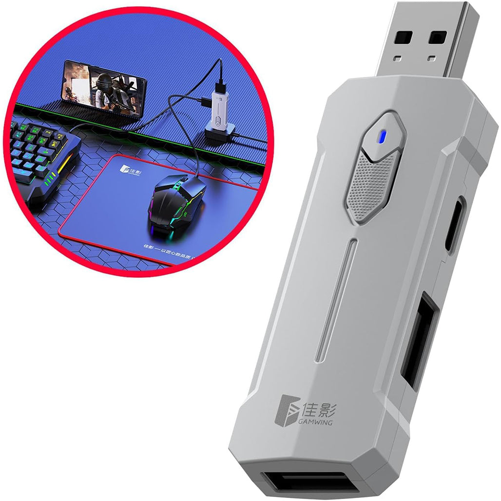 Electro Wolf X8 5-in-1 Mobile Gaming Combo – Wireless RGB Keyboard, Mouse & Game Controller Set for Android