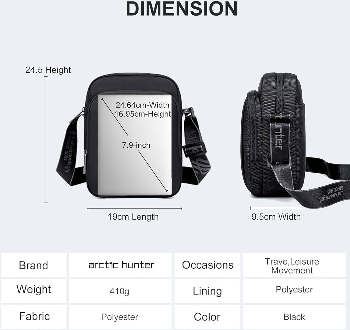 Arctic Hunter K00542 Waterproof Anti-Theft Crossbody Bag - Saleshubstore