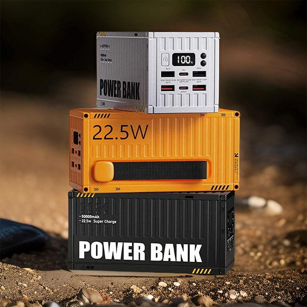 WOPOW PD35 50000mAh Power Bank with 22.5W PD Fast Charging & Digital Display – Outdoor Container Design - Saleshubstore