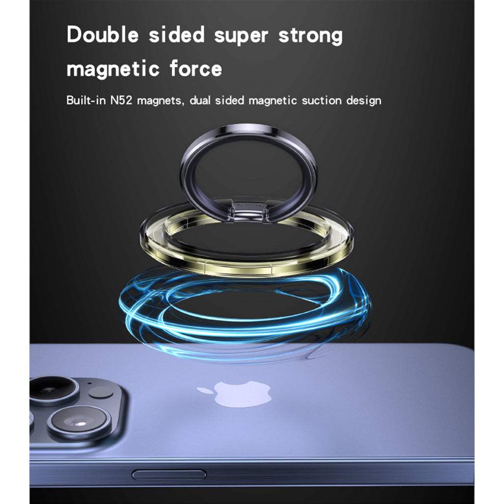 Yesido C205 Metal Folding MagSafe Ring Phone Holder – Magnetic Grip & Stand for iPhone