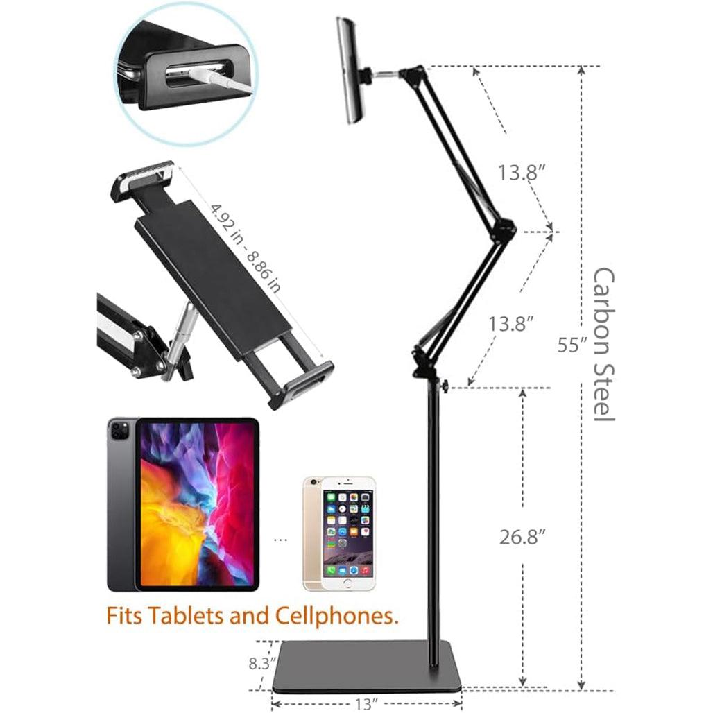 Tablet Floor Stand Adjustable Holder - Saleshubstore