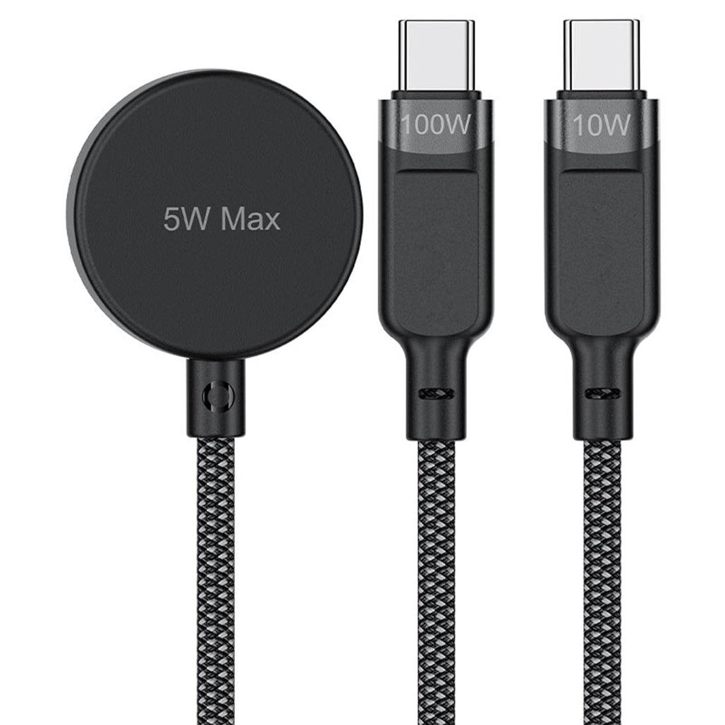 ACEFAST C6-11 3-in-1 100W Charging Data Cable with Wireless Charger - Saleshubstore