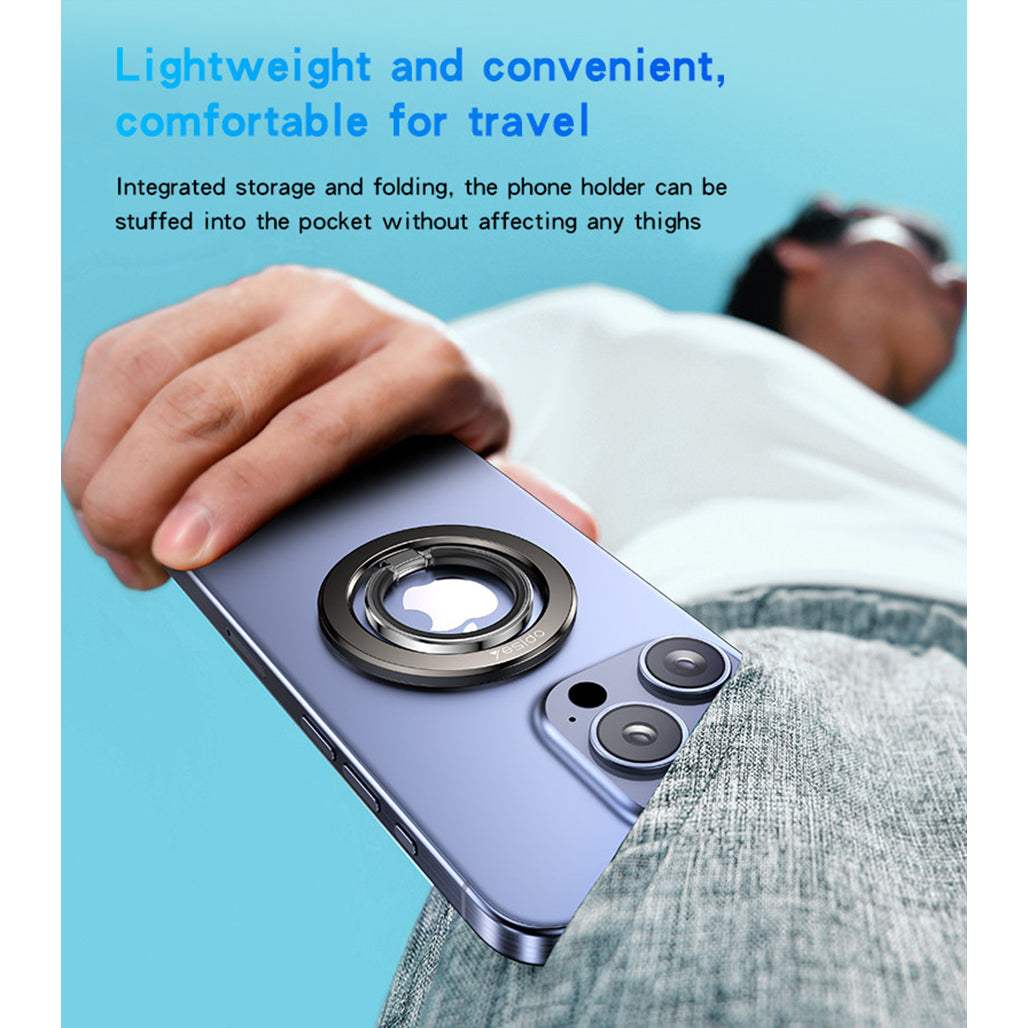 Yesido C205 Metal Folding MagSafe Ring Phone Holder – Magnetic Grip & Stand for iPhone