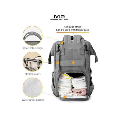Mark Ryden MR8703 Diaper Bag USB - Mom's Backpack - Saleshubstore