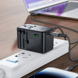 Acefast Z1 2300W Power Adapter with PD75W GaN – 3 USB-C & 2 USB-A Fast Charging Hub