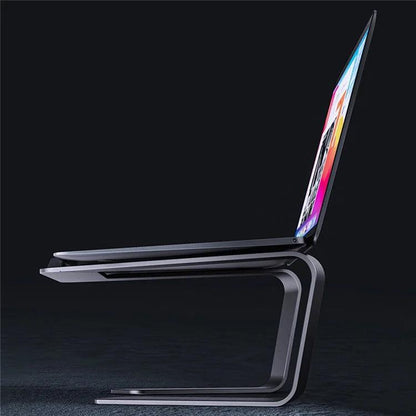 Portable Aluminum Alloy Laptop Riser Stand for 11-15 Inch Notebooks – Fast Heat Dissipation - Saleshubstore
