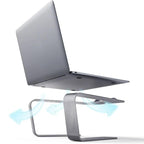 Portable Aluminum Alloy Laptop Riser Stand for 11-15 Inch Notebooks – Fast Heat Dissipation - Saleshubstore