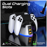Vertux DuoDock-PS5 2-in-1 Charging Dock – Dual Charging Station for PS5 DualSense Controllers