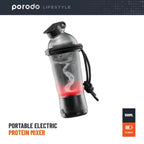 Porodo Lifestyle Portable Electric Protein Mixer – Rechargeable Blender Cup (Black)