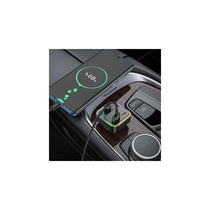 Hoco Car Adapter E81 Fantasy PD30W+QC3.0 car BT FM Transmitter - Saleshubstore