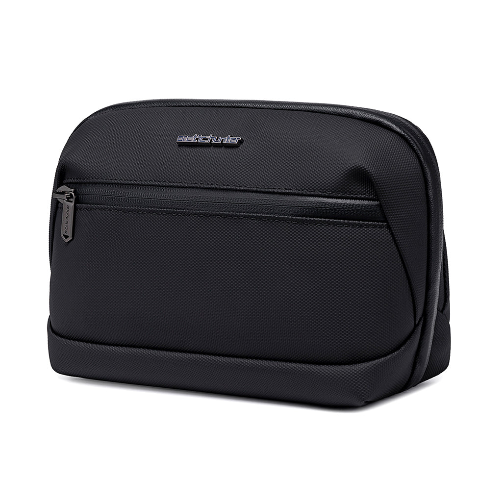 Arctic Hunter KB00613 Tech Pouch – Multi-Layer Water-Resistant Travel Organizer (Black)