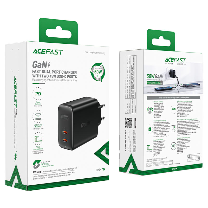 AceFast 50W Fast Charge Wall Charger A29