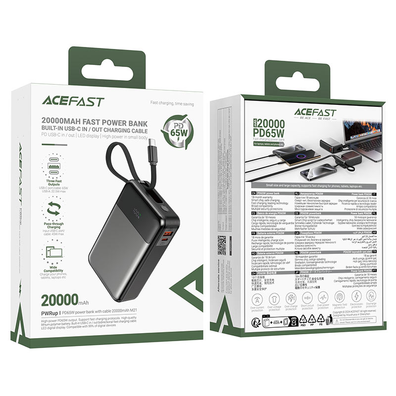 AceFast 65W Power Bank 20000mAh M21