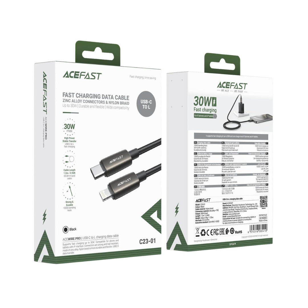 AceFast C23-01 USB-C to Lightning Cable