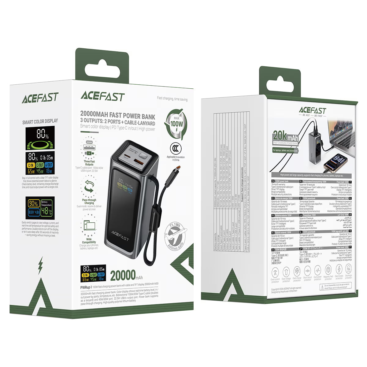 AceFast M33 100W Power Bank