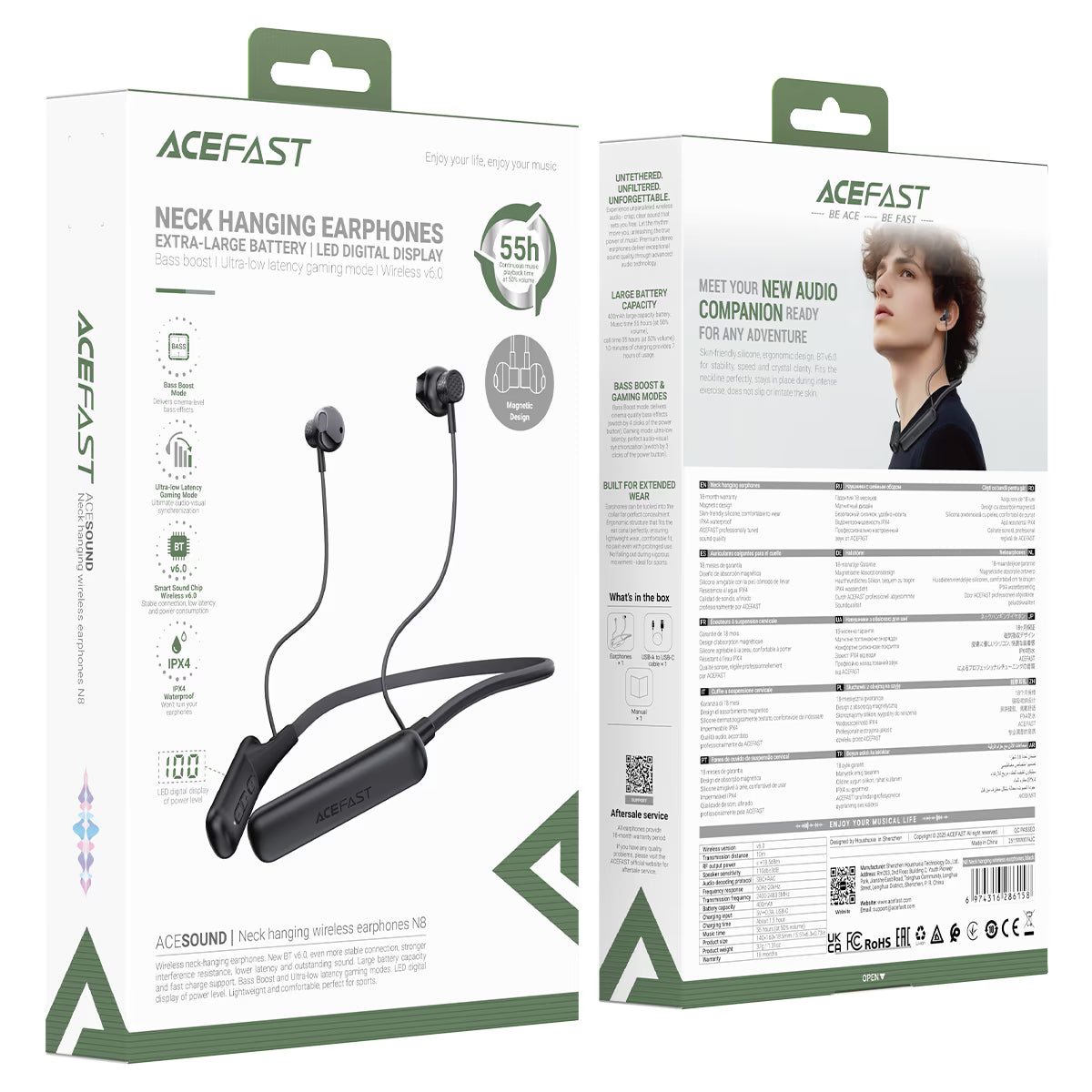 AceFast N8 Neckband Earphones