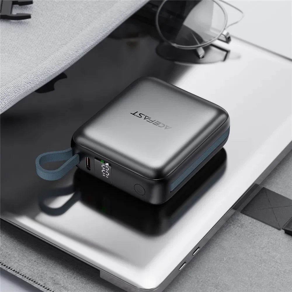 Acefast M23 22.5W Power Bank 10000mAh – Built-In Dual Cables Fast Charging Portable Battery