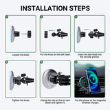 Acefast 15W Wireless Car Charger Mount Magnetic Holder D3