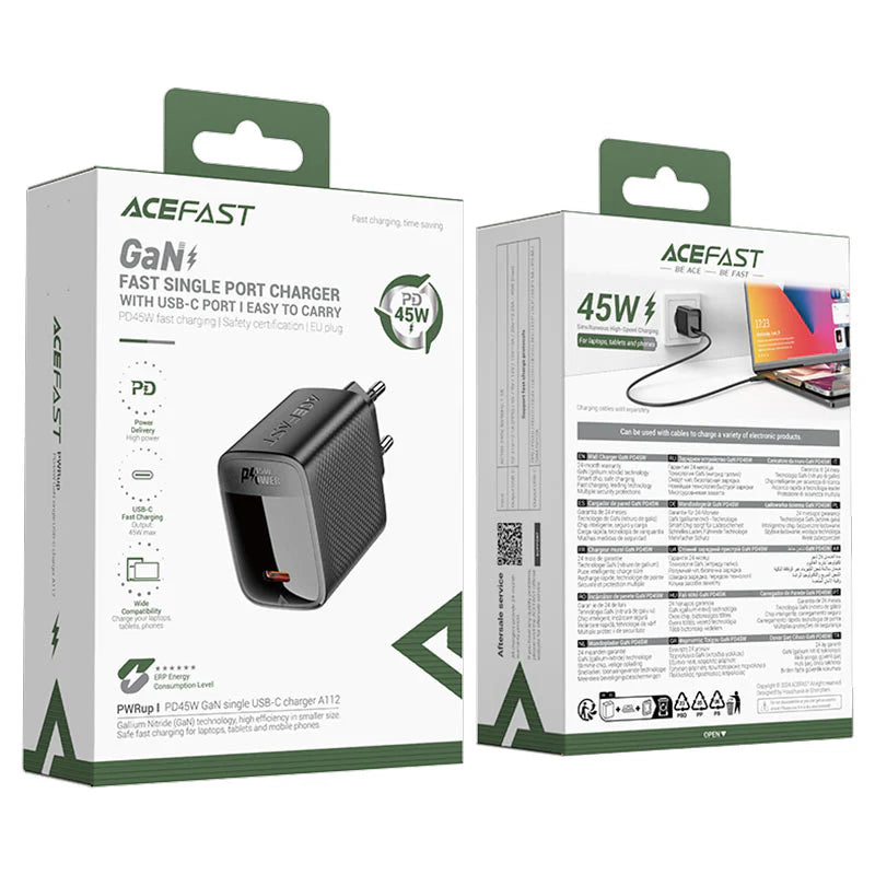 Acefast 45W Fast Charge GaN Wall Charger A112